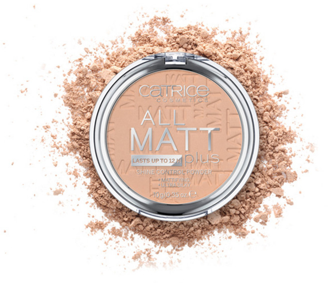 캐트리스 올 매트 플러스 샤인 컨트롤 파우더 10g, 025 샌드 베이지, 1개
