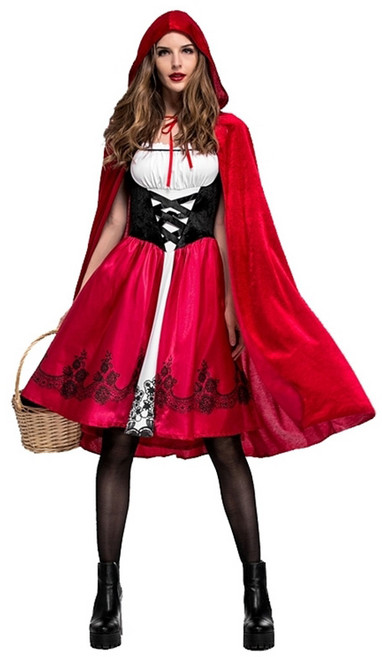 파티복닷컴 레드 빨간모자 할로윈 의상 A, 혼합색상, 1개