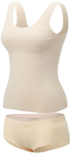 솔레일 주니어 심리스 노와이어 무봉재 분리형 학생 브라 런닝 U형 + 삼각팬티 세트