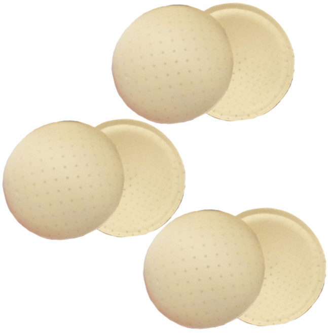 솔레일 원형 풀라운드 숨쉬는 뽕 타공 가슴패드 좌우 3p세트