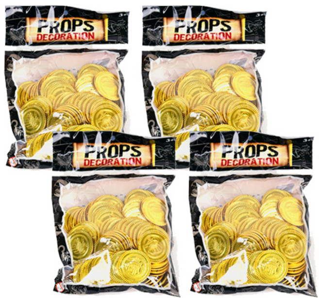 파티해 보물섬 금화 소품 20p, 골드, 4개