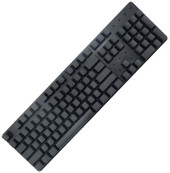대니하우스 측각 인쇄 PBT 108키 유선 일반형 키보드 키캡, 매트 블랙
