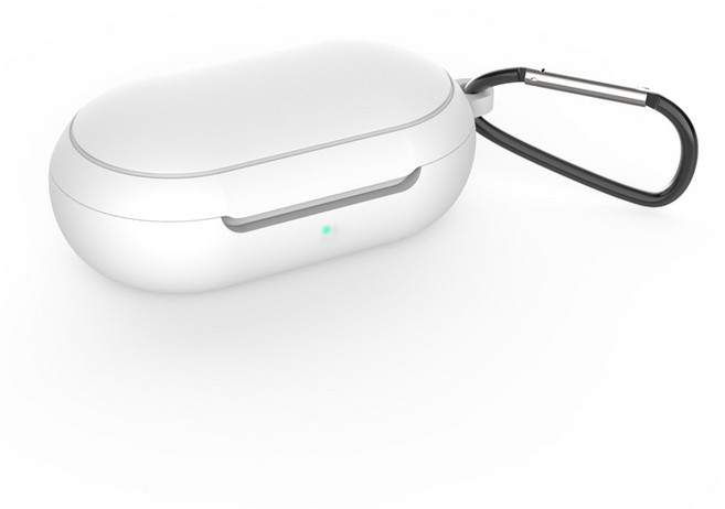 구디푸디 갤럭시 버즈 플러스 실리콘 케이스, 화이트, 1개