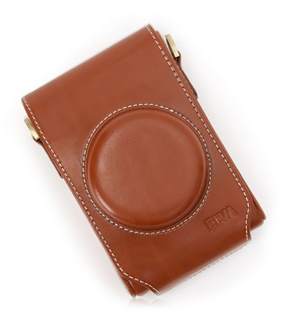 ELVA 리코 GR2 전용 루나2 카메라 케이스, 브라운, 1개