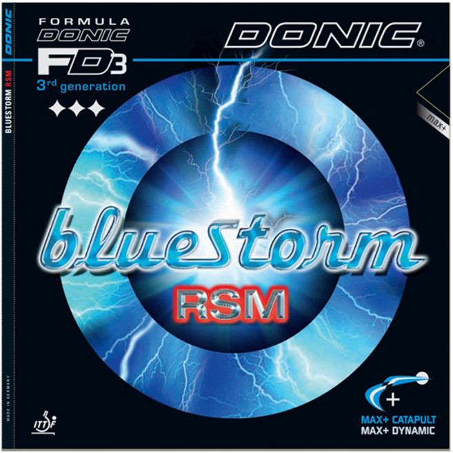 도닉 블루스톰 RSM 50도버전 탁구러버, 흑색, 1개