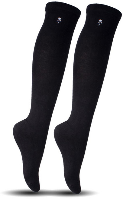 까스텔바작 여성용 CSW 10 쿠션 니삭스, 블랙, 2개