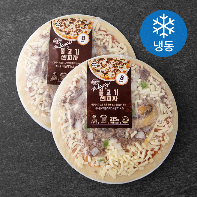 푸딩팩토리 불고기 씬피자 8 (냉동), 215g, 1개입, 2개