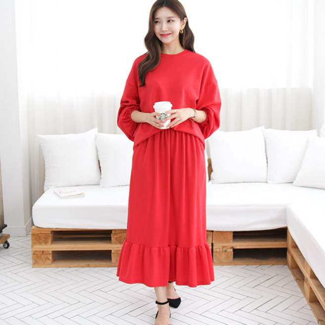 봉봉스토리 크랜 임산부 상하의 세트