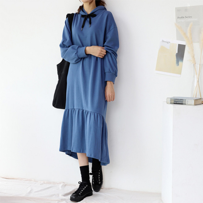 팡팡샵 러빗 긴팔티 후드 임산부 원피스