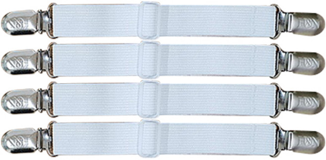 원이네 침대시트 길이조절 고정 집게, 화이트, 4개