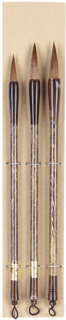 아트시크릿 마모산양모 동양화 브러쉬 3종 세트 BPM-06, 대, 중, 소, 1세트