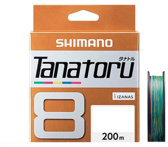 시마노 타나토루 8 낚싯줄 1호 PL-F68R, 혼합색상