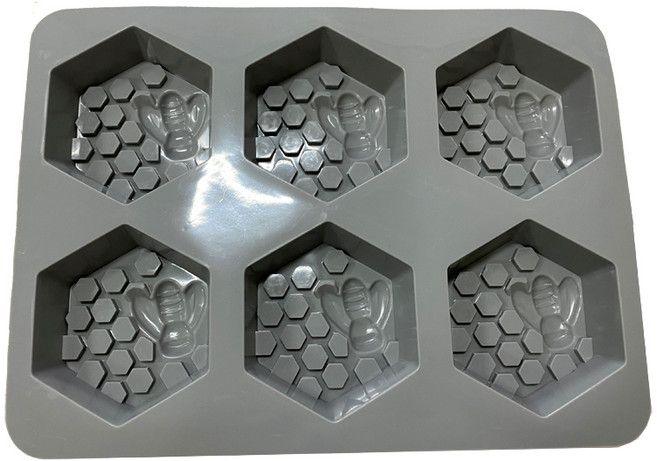 6格蜂窩肥皂DIY模具 2入, 單一顏色