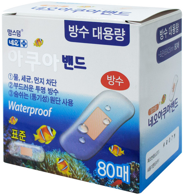 맘스덤 네오 아쿠아 밴드, 80개입, 1개