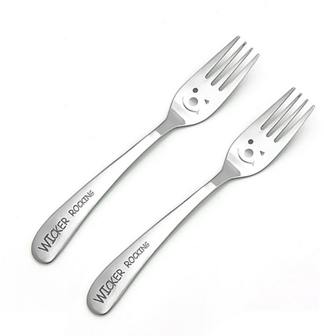 윙커 스텐 어린이 포크, 단품, 2개