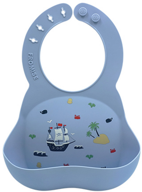 프로미스 실리콘 턱받이, 파이럿츠, 1개입, 1개