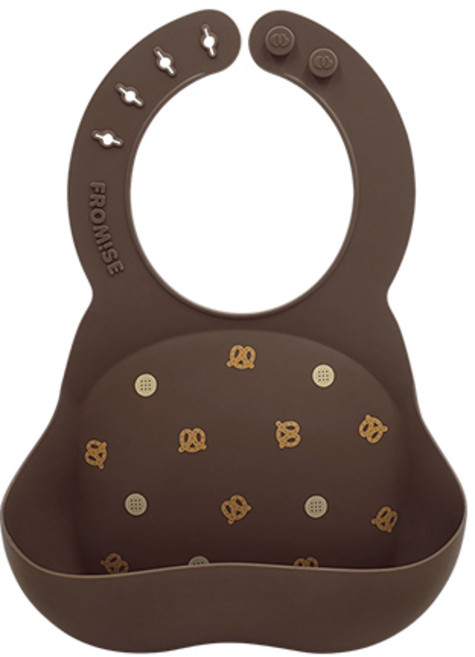 프로미스 실리콘 턱받이, 프레즐, 1개입, 1개