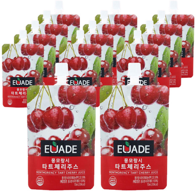엘제이드 몽모랑시 타트체리 주스, 70ml, 14개