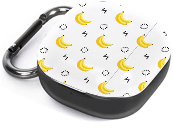 누아트 버즈라이브/버즈프로/버즈2 디자인 하드케이스, 미니바나나패턴