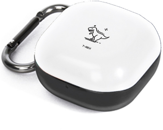 누아트 버즈라이브/버즈프로/버즈2 디자인 하드케이스, 심플라인티라노, 1개