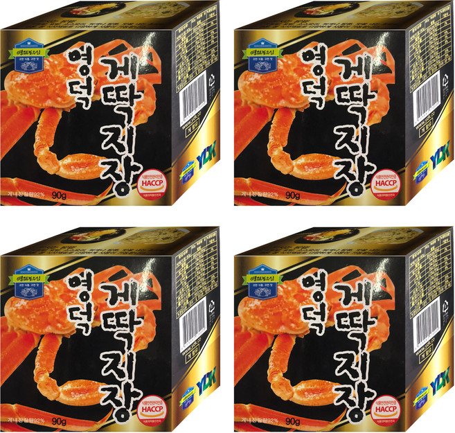영덕농수산 게딱지장 통조림, 90g, 4개