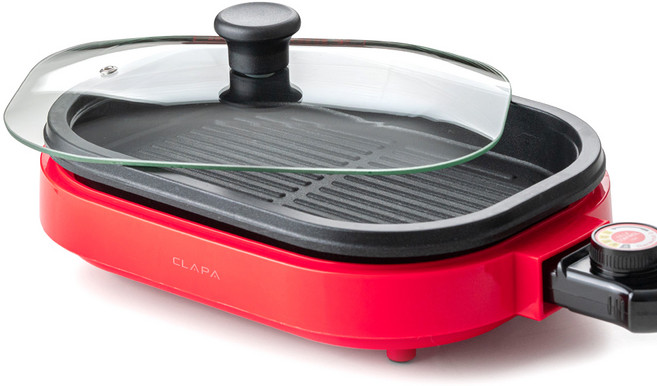 클래파 1인용 혼밥 미니 전기그릴 쿠커, BDG-40P