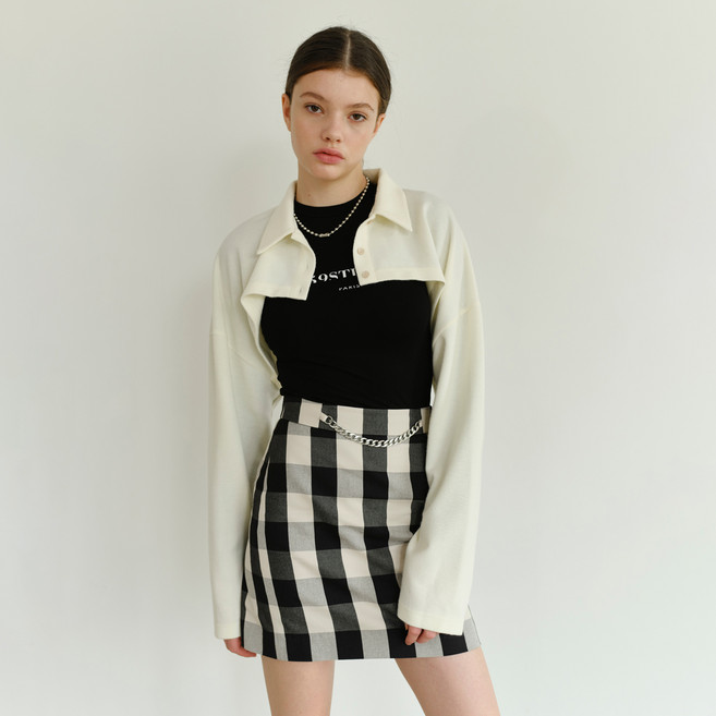 1159스튜디오 여성용 A2 CROP PK BOLERO CARDIGAN