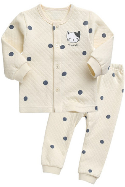 그린베베 아동용 겨울 버블캣 보온 내의 상하세트