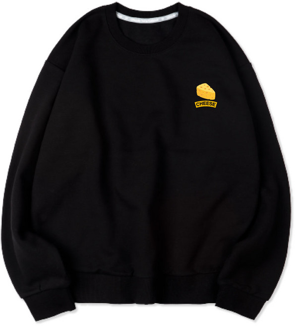 벤힛 남녀공용 치즈 세미 오버핏 특양면 빅사이즈 맨투맨