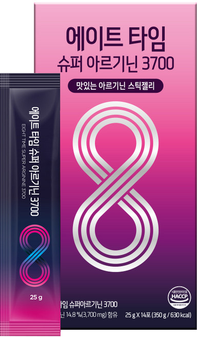 에이트타임 슈퍼 아르기닌3700 아르기닌 젤리, 350g, 1개