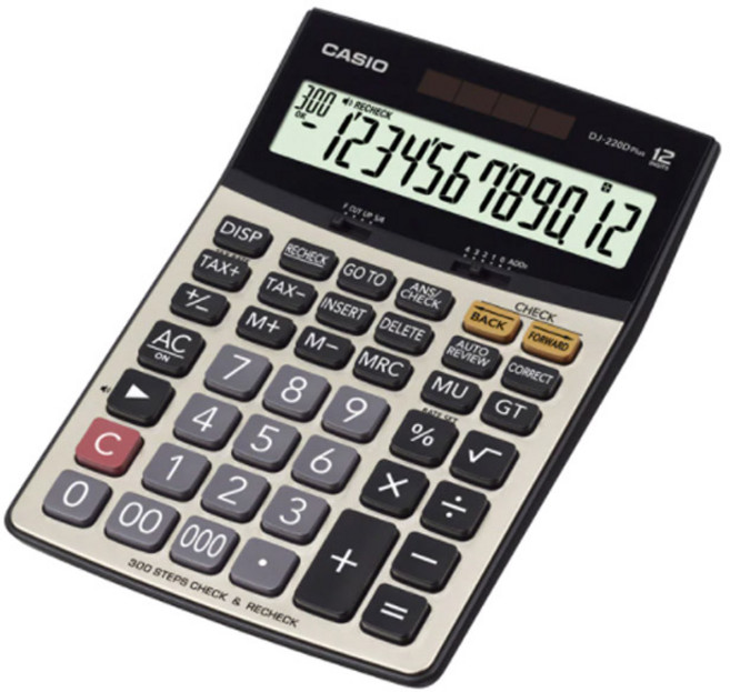 CASIO 卡西歐 計算機 DJ-220D Plus, 混合色, 1個
