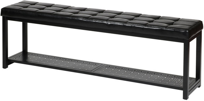 도리퍼니처 코지 쿠션 벤치 1400, 블랙