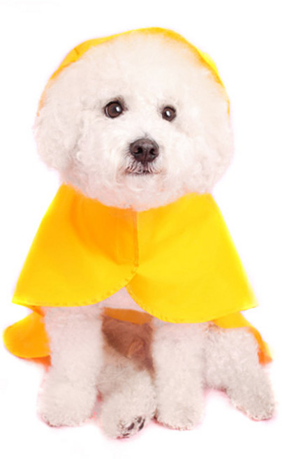 어썸키즈 강아지 판초 레인코트, yellow, 1개