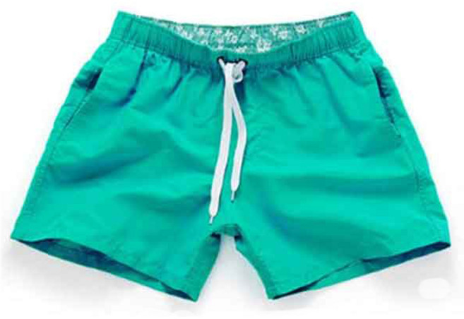 男士三分海灘短褲, 薄荷綠