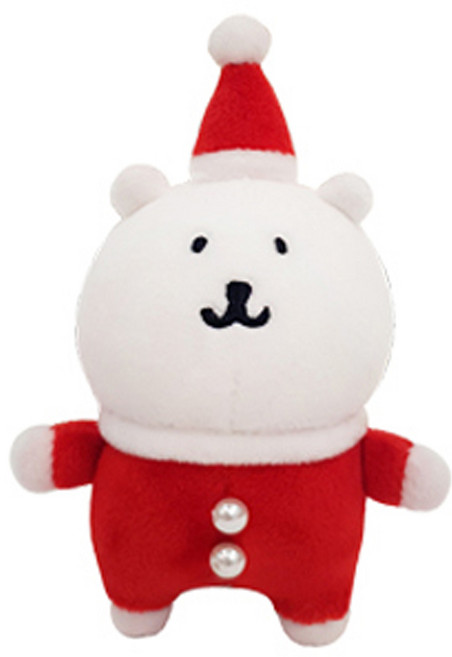 농담곰 크리스마스 산타 인형키링 8cm, 1개