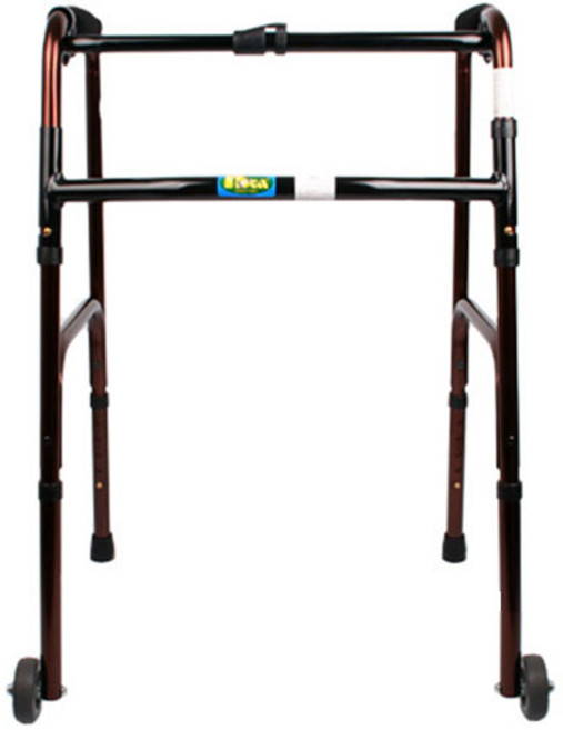 웰비 접이식 노바 바퀴 보행 보조기 갈색, 1개