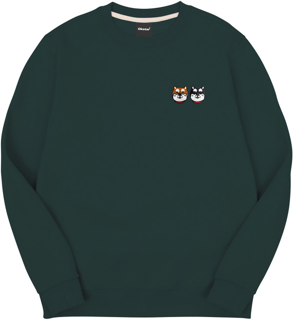 옥스타 시바 프렌즈 자수 특양면 맨투맨