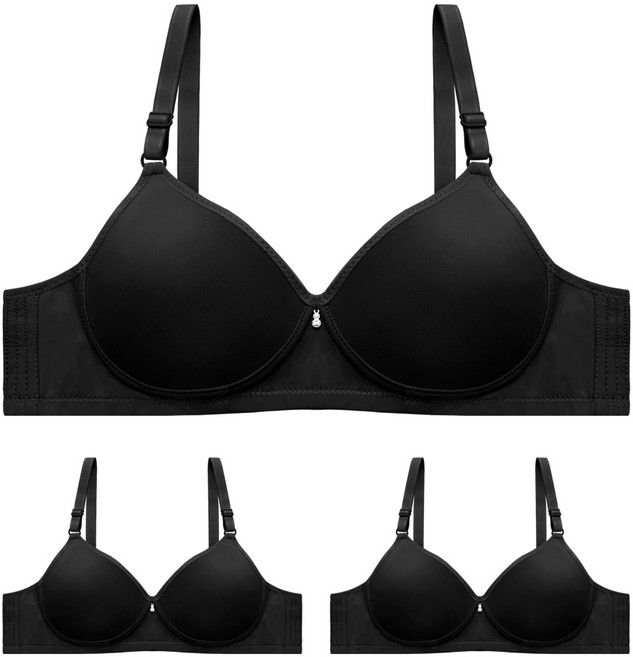 바디비 AB 몰드컵 노와이어 베이직 브라 3p 세트