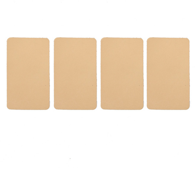 쏘컴퍼니 보수스티커 천연가죽 민무늬 4p, 아이보리 (CM5410)