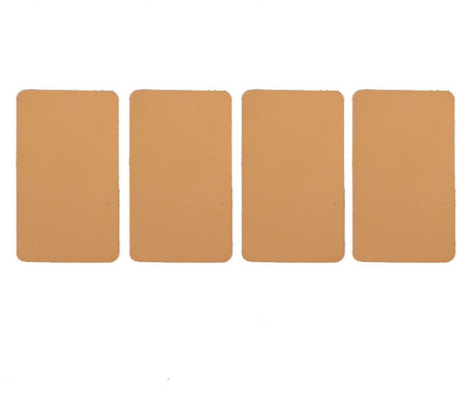 쏘컴퍼니 보수스티커 천연가죽 민무늬 4p, 베이지 (CM3110)