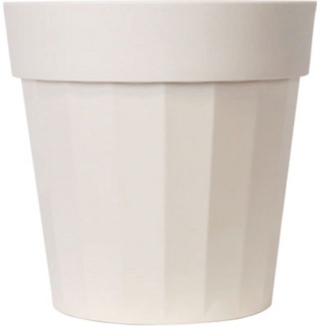 플라팜 플라스틱 컨테이너 화분, 아이보리, 1개