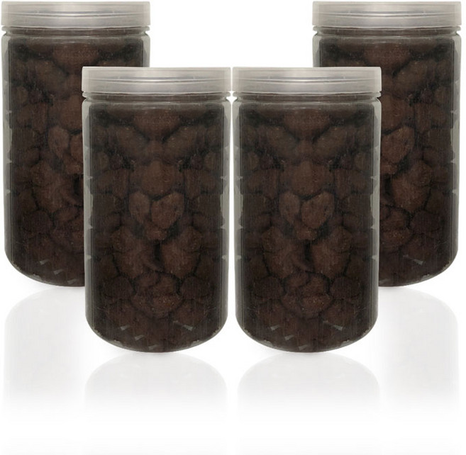 三湖玻璃 裝飾紅火山岩 3號 900g, 4個