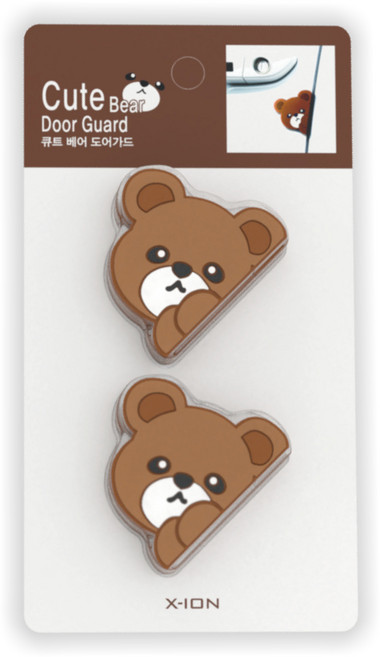 엑시온 큐트베어 도어가드, 브라운, 1세트