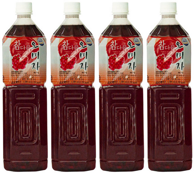 참다음 오미자 농축액, 1.5L, 4개