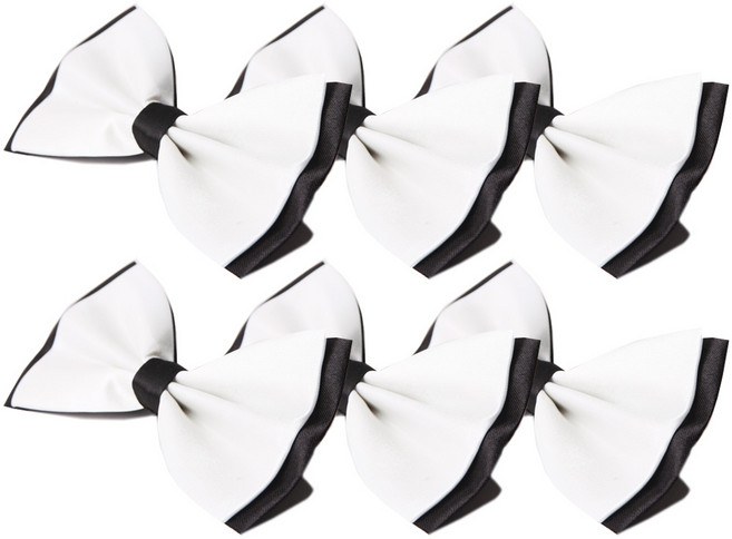 婚禮領結, 白色, 6個