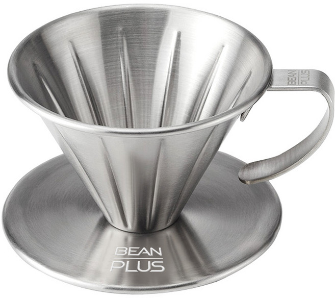 빈플러스 스테인리스 커피 드리퍼 DV02, 1개, 단품