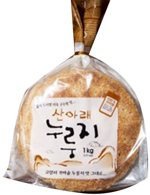 산아래 백미 누룽지, 1kg, 1개