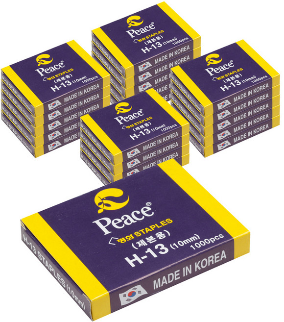 피스코리아 스테이플러 침 H13-10mm 1000p, 20개