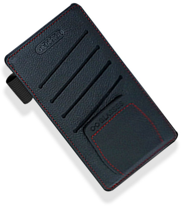 카이르 차량용 썬바이저 카드포켓 15.5 x 8.5 x 0.5 cm, 1개, 블랙