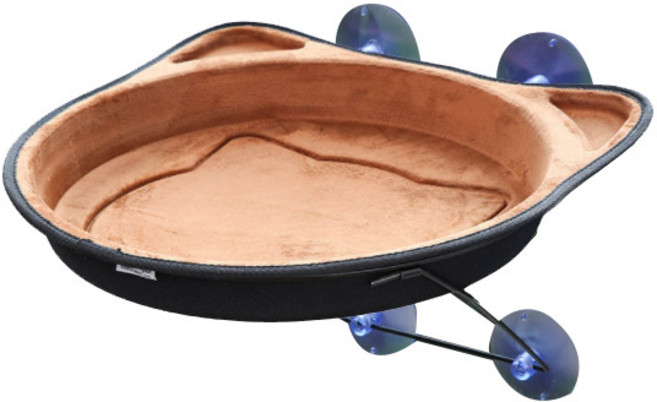 건우코리아 흡착식 둥지 고양이 해먹, 브라운, 1개